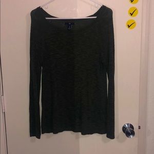 Loose-neck knitted sweater